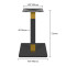 Modern Square Base Table Pedestal | metal dining table legs