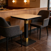 Modern Square Base Table Pedestal | metal dining table legs