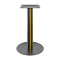 Brushed Gold & Black Commercial Restaurant Table Legs | metal dining table legs