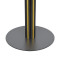 Brushed Gold & Black Commercial Restaurant Table Legs | metal dining table legs