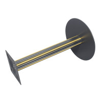 Brushed Gold & Black Commercial Restaurant Table Legs | metal dining table legs