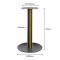 Brushed Gold & Black Commercial Restaurant Table Legs | metal dining table legs