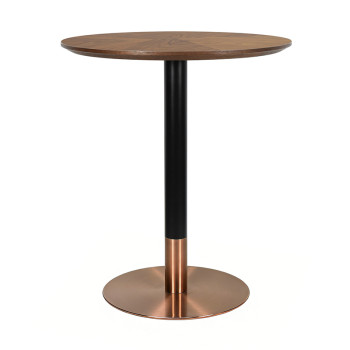 Stainless Steel Round Table Base -Brushed Rose Gold  Pedestal for Dining & Cafe
