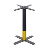 Brushed Gold & Black Commercial Cafe Table Legs | Modern Dining Table Legs