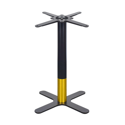 Brushed Gold & Black Commercial Cafe Table Legs | Modern Dining Table Legs