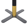 Brushed Gold & Black Commercial Cafe Table Legs | Modern Dining Table Legs