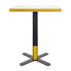 Brushed Gold & Black Commercial Cafe Table Legs | Modern Dining Table Legs