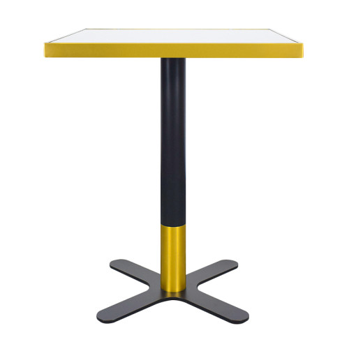 Brushed Gold & Black Commercial Cafe Table Legs | Modern Dining Table Legs