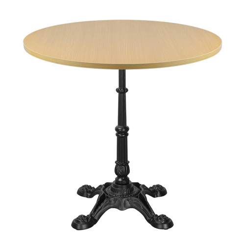 Round Wood Veneer Table Top | Light Oak Finish for Cafe & Dining Tables