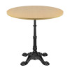 Round Wood Veneer Table Top | Light Oak Finish for Cafe & Dining Tables