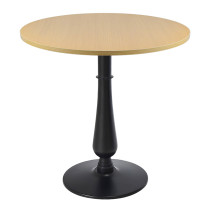 Round Wood Veneer Table Top | Light Oak Finish for Cafe & Dining Tables