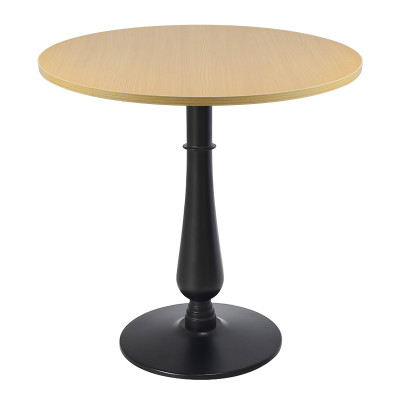 Round Wood Veneer Table Top | Light Oak Finish for Cafe & Dining Tables