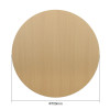 Round Wood Veneer Table Top | Light Oak Finish for Cafe & Dining Tables