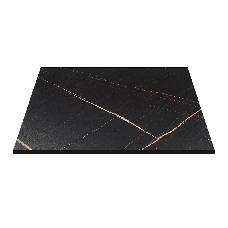 Outdoor porcelain table top on patio