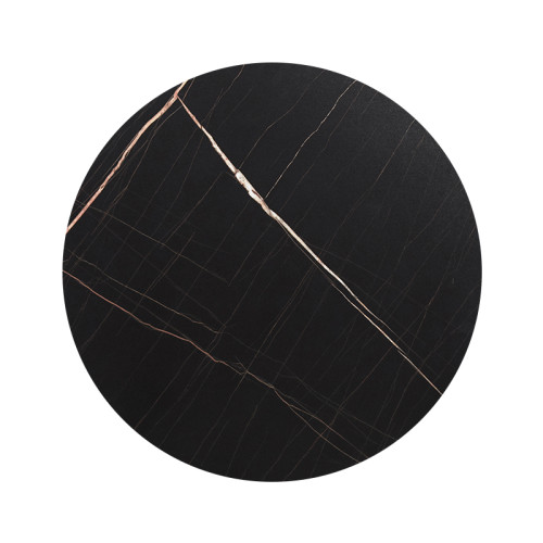 Black Marble Effect Table Top with Gold Veining | Wood Coffee Table Top