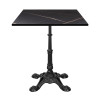 Black Marble Effect Table Top with Gold Veining | Wood Coffee Table Top