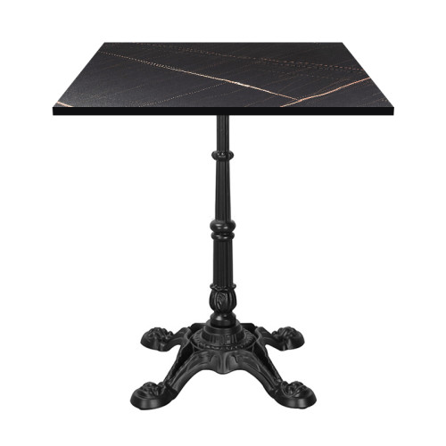 Black Marble Effect Table Top with Gold Veining | Wood Coffee Table Top