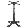 Matte Black Commercial Table Pedestal for Cafe & Bistro | Vintage Cast Iron Table Legs