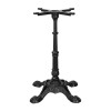 Matte Black Commercial Table Pedestal for Cafe & Bistro | Vintage Cast Iron Table Legs