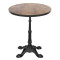 Matte Black Commercial Table Pedestal for Cafe & Bistro | Vintage Cast Iron Table Legs
