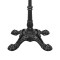 Matte Black Commercial Table Pedestal for Cafe & Bistro | Vintage Cast Iron Table Legs