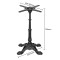 Matte Black Commercial Table Pedestal for Cafe & Bistro | Vintage Cast Iron Table Legs