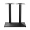 Matte Black Commercial Table Pedestal for Large Dining Tables | Cast Iron Dining Table Legs