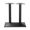 Matte Black Commercial Table Pedestal for Large Dining Tables | Cast Iron Dining Table Legs