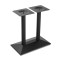 Matte Black Commercial Table Pedestal for Large Dining Tables | Cast Iron Dining Table Legs