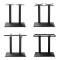 Matte Black Commercial Table Pedestal for Large Dining Tables | Cast Iron Dining Table Legs
