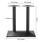 Matte Black Commercial Table Pedestal for Large Dining Tables | Cast Iron Dining Table Legs