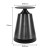 Brushed Titanium Black Metal Pedestal for Dining & Bar Tables | Wholesale Table Legs