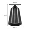Brushed Titanium Black Metal Pedestal for Dining & Bar Tables | Wholesale Table Legs