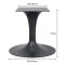 Tulip Style Round Table Base | Custom Metal Table Legs