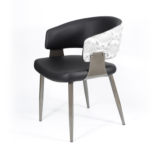 Modern Upholstered Arm Dining Chair | Custom Upholstered Dining Chairs