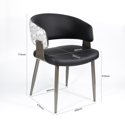 Modern Upholstered Arm Dining Chair | Custom Upholstered Dining Chairs