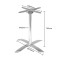 Foldable Aluminum Alloy Table Base | Outdoor Aluminum Table Legs