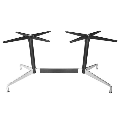 Sleek Aluminum Alloy Cross Table Base | Outdoor Aluminum Table Legs