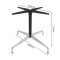Sleek Aluminum Alloy Cross Table Base | Outdoor Aluminum Table Legs
