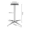 aluminum dining table bases | Outdoor Aluminum Table Legs