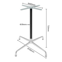 Modern 4-Prong Aluminum Table Base | Aluminium Table Legs