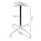 Modern 4-Prong Aluminum Table Base | Aluminium Table Legs