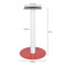 Metal Coffee Table Legs | White Column & Red Base Single Pedestal for Cafe & Dining