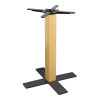 Modern wood grain color dining table base | Heavy Duty Metal Table Legs