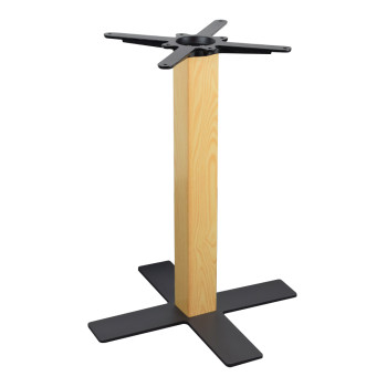 Modern wood grain color dining table base | Heavy Duty Metal Table Legs