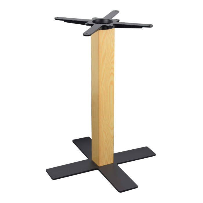 Modern wood grain color dining table base | Heavy Duty Metal Table Legs