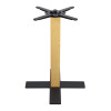 Modern wood grain color dining table base | Heavy Duty Metal Table Legs