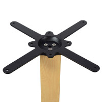Modern wood grain color dining table base | Heavy Duty Iron Table Bases