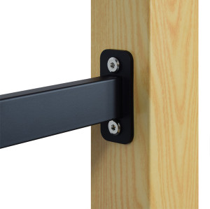 Heavy Duty Metal Table Legs | Dual Column Wood Veneer Table Base