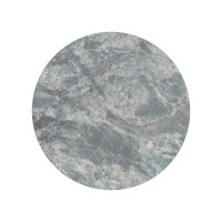 Round Wood Table Top | Grey Stone Pattern Melamine Board with Black PVC Edge